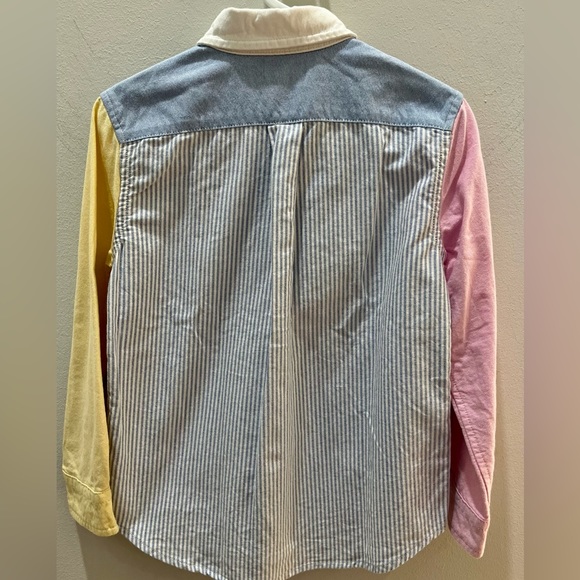 Polo by Ralph Lauren Striped Cotton Oxford Fun Shirt Boys Pastel Colour Size 5 - Picture 8 of 10